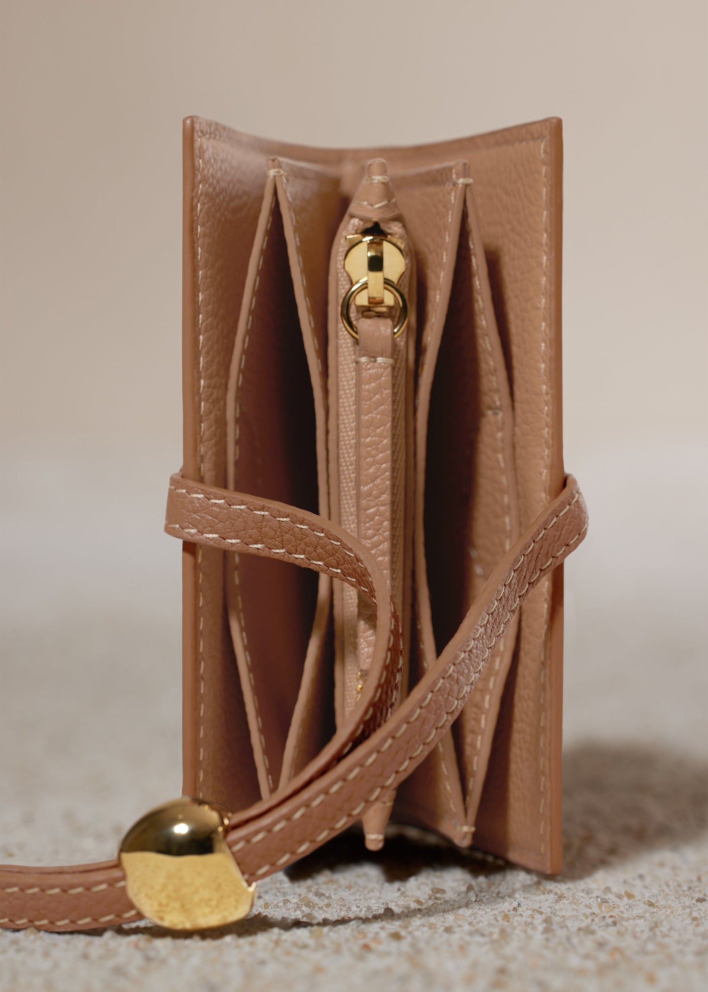 Porte cartes Kayé - Duo Camel Grainé