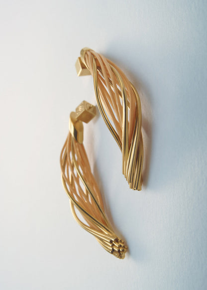 Boucles d’oreilles pendantes Rozo - Rotin