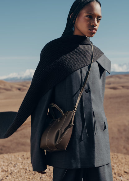 Cyme Tote Nano - Ébène Grainé
