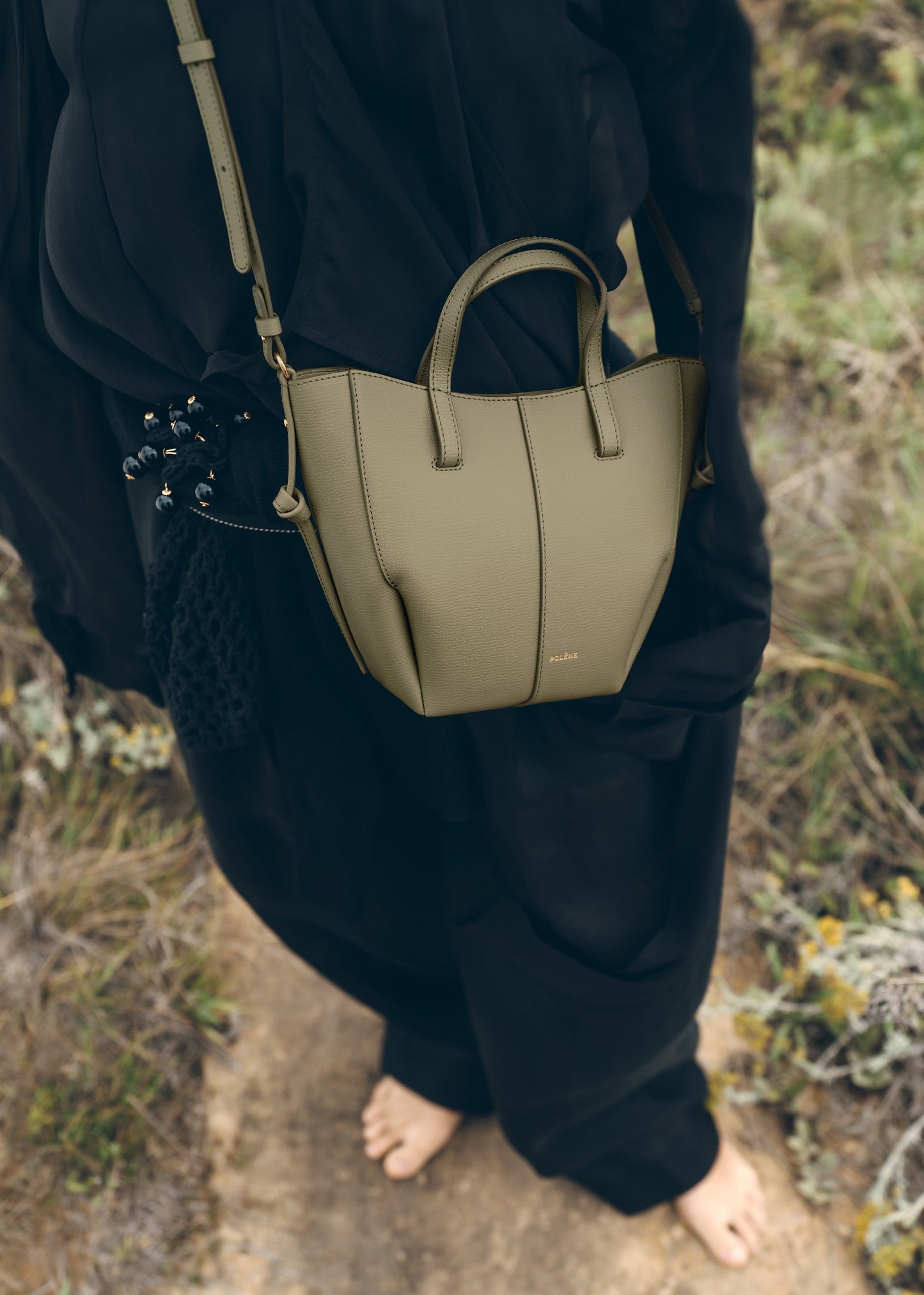 Cyme Tote Nano - Tilleul Grainé