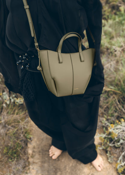 Cyme Tote Nano - Tilleul Grainé