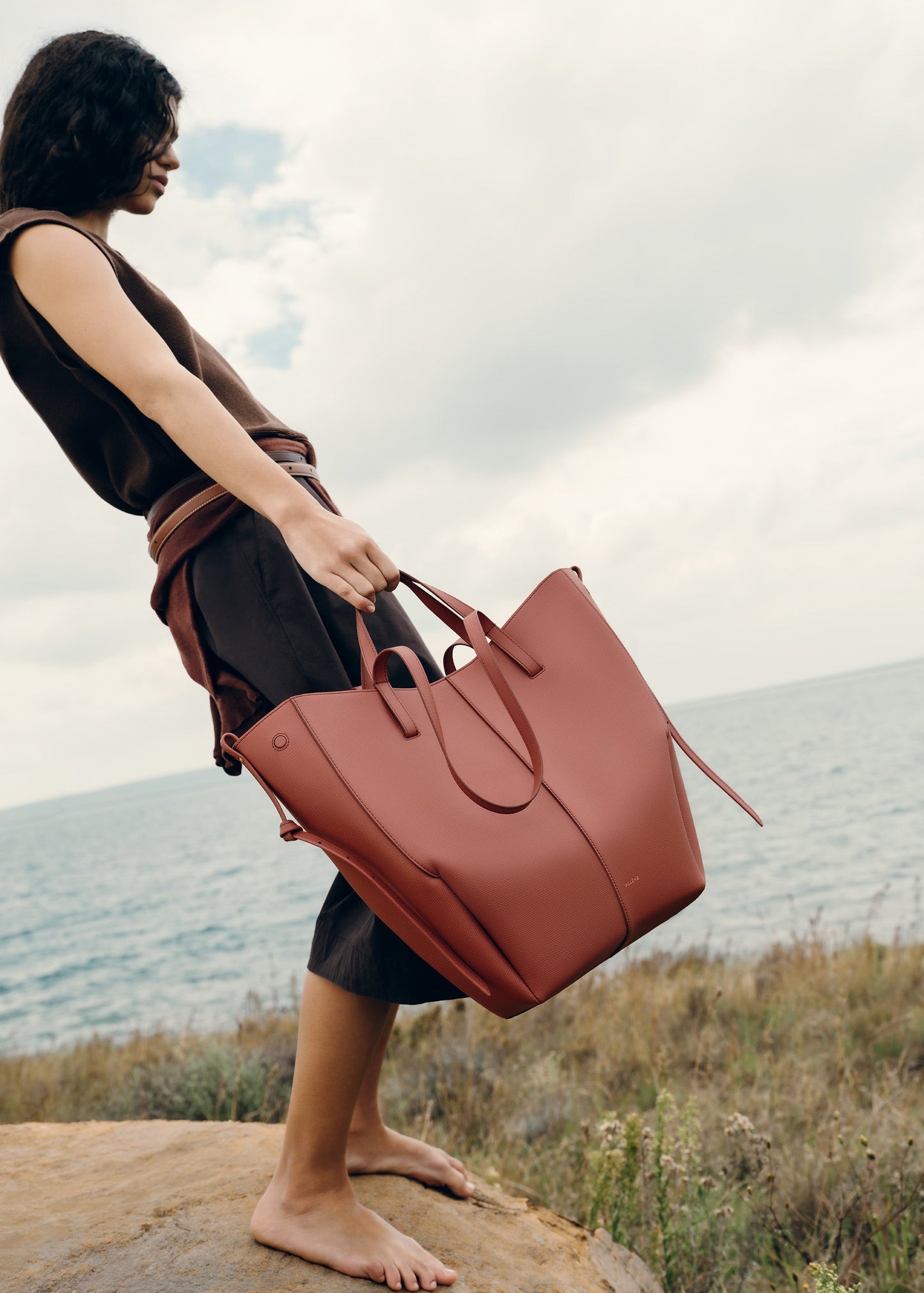 Cyme Tote - Terracotta Grainé