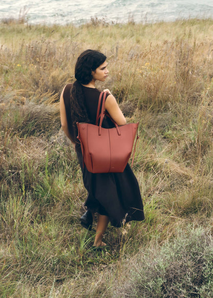 Cyme Tote - Terracotta Grainé