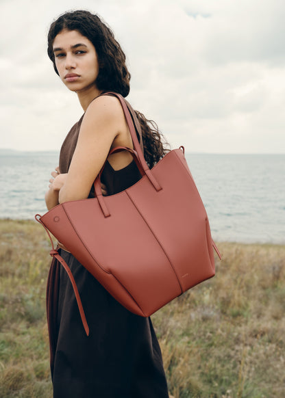 Cyme Tote - Terracotta Grainé