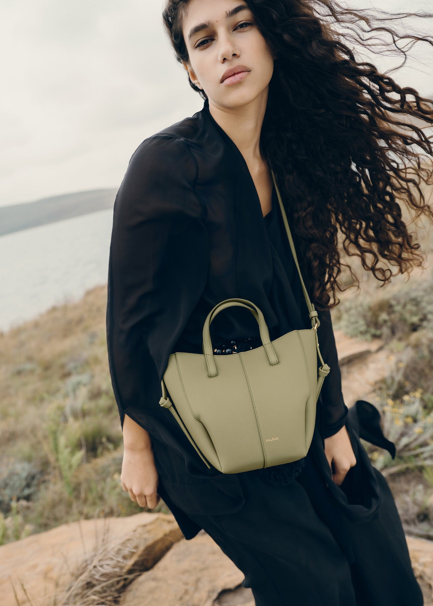 Cyme Tote Nano - Tilleul Grainé