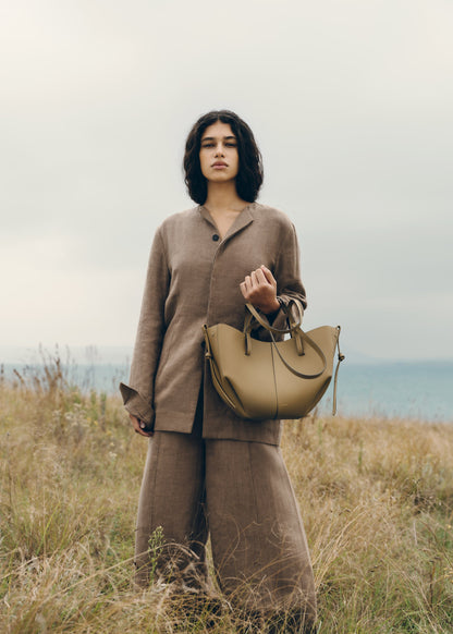 Cyme Mini - Olive Fumée Grainé