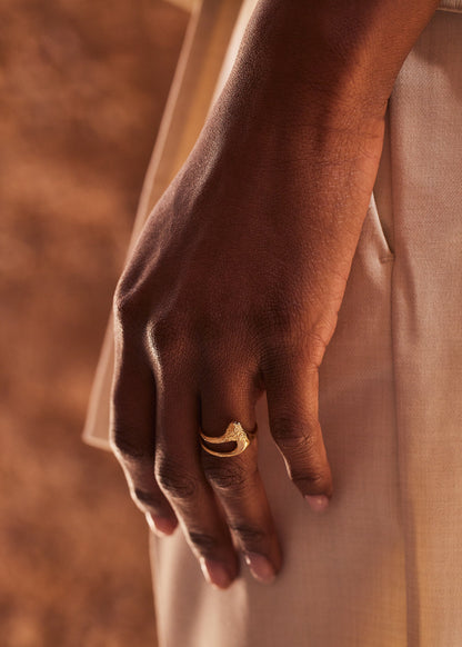 Bague Fine Eroz - Dorée à l’or 24 carats