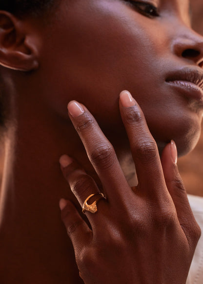 Bague Fine Eroz - Dorée à l’or 24 carats