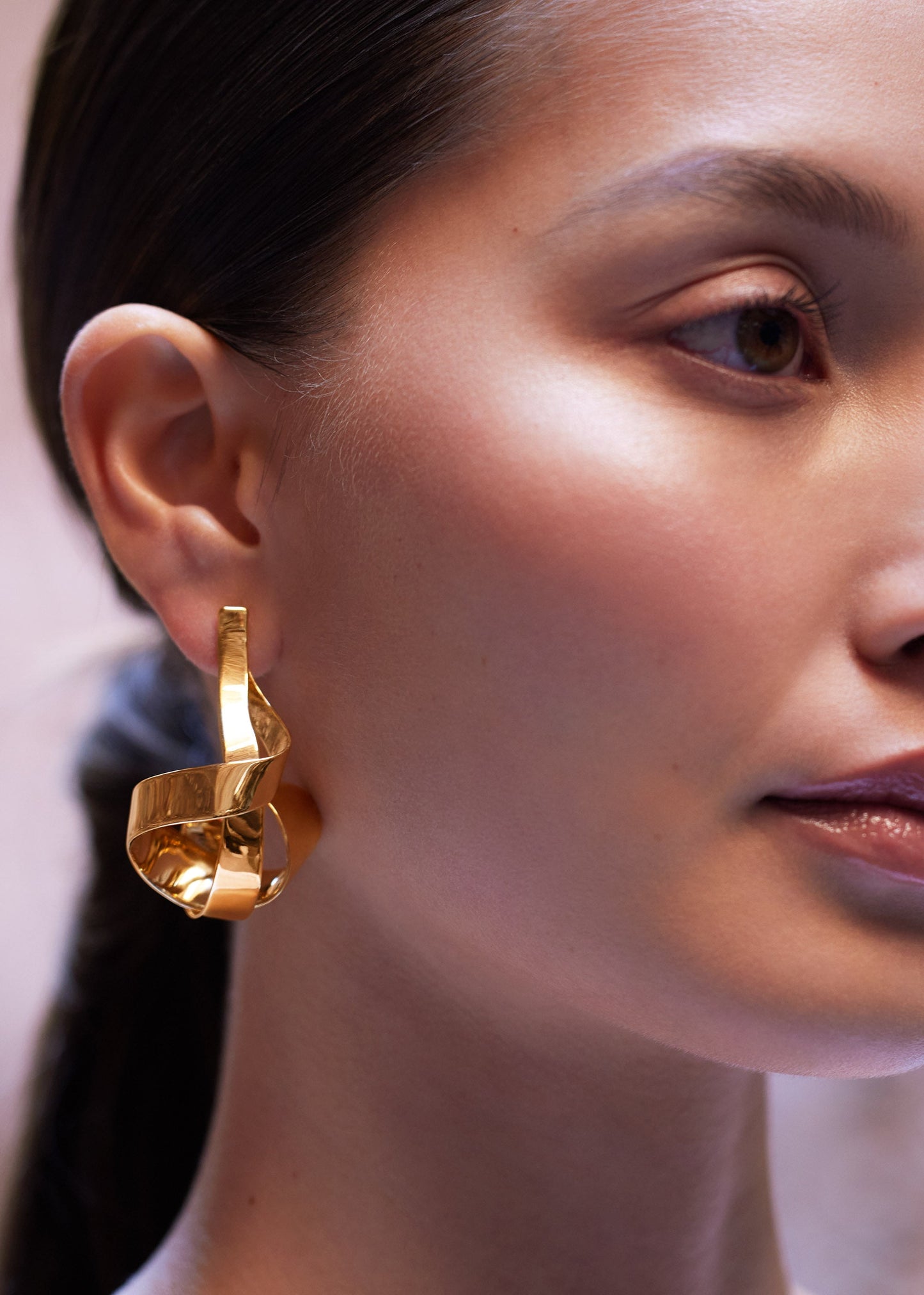 Boucles d’oreilles Spirales Éole - Dorée à l’or 24 carats