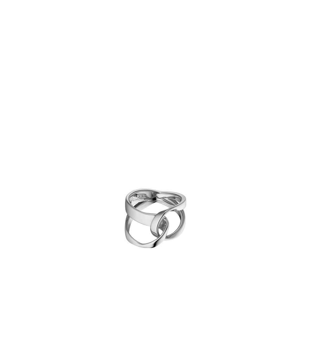 Bague Éole - Argentée en laiton rhodié