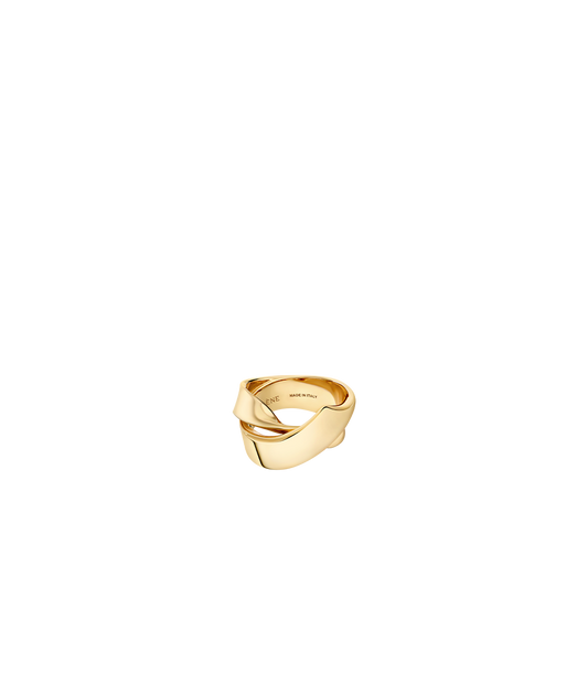 Bague Volute Éole - Dorée à l’or 24 carats