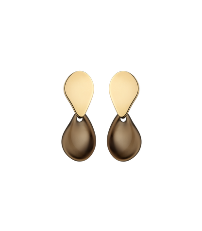 Boucles d'oreilles Naé - Verre fumé