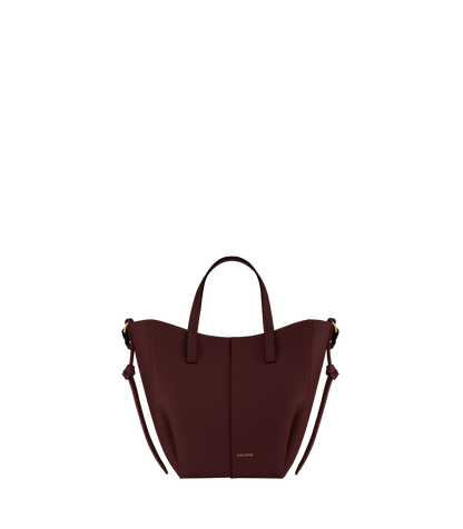 Cyme Tote Nano - Cerise Noire Grainé