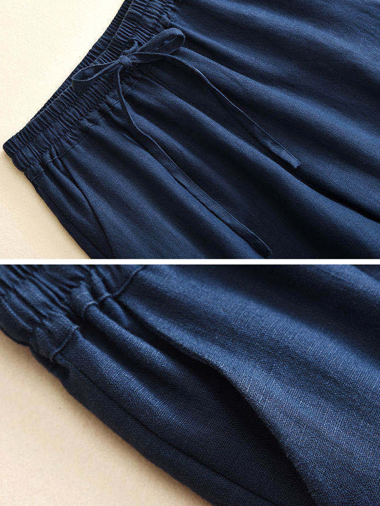 Women's Loose Cotton And Linen Casual Leggings